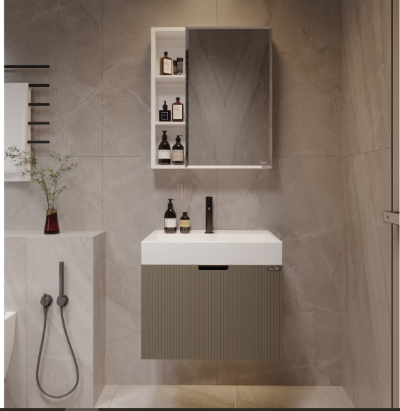 3085, Vita Vanity(cabin+basin+mirror)