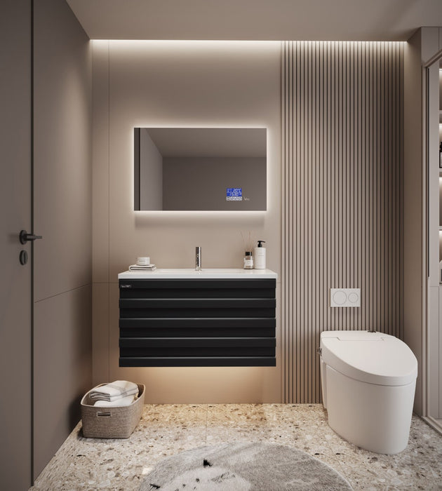 Rectangular mirror with Heater 80x50mm