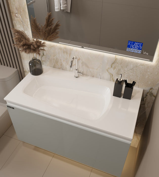 3089,  Vita Vanity(cabin +basin +mirror)